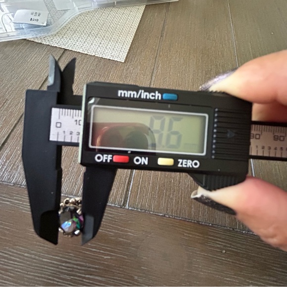 Mystic topaz/Mystic fire green topaz and marcasite 925 Silver  ring 10 - Picture 13 of 14